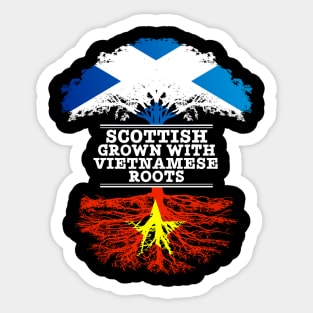 Scottish Grown With Vietnamese Roots - Gift for Vietnamese With Roots From Vietnam Sticker